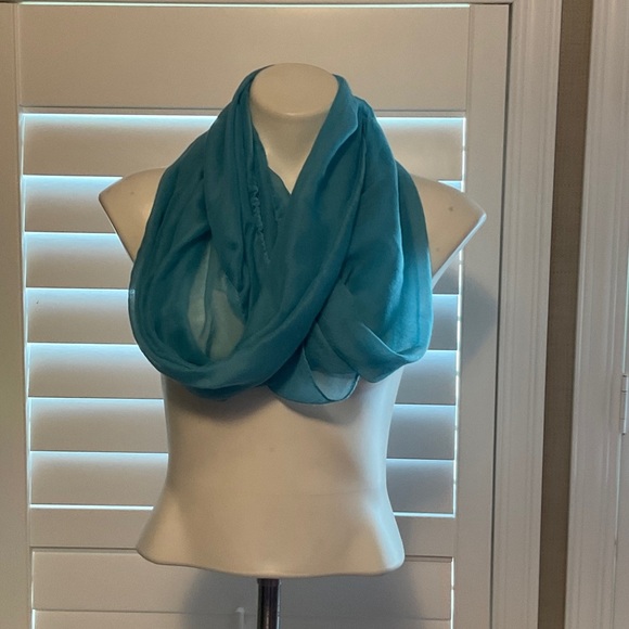 Chic Teal Scarf for Women - Picture 1 of 4